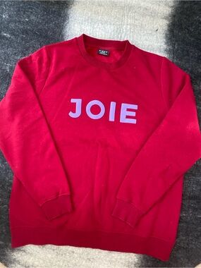 BIRDZ "Joie" Red Crewneck Fleecy Sweatshirt - Women's XL